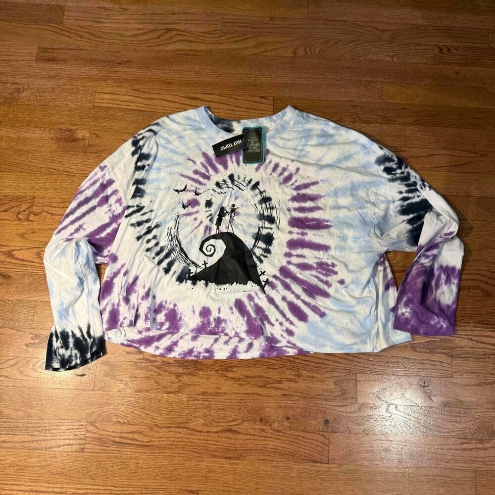 Beetlejuice Lounge Top Gray Black Trim Lydia Deetz Ghosts Print Size XL